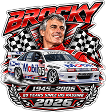 Load image into Gallery viewer, Brocky – Peter Brock Tribute Sticker
